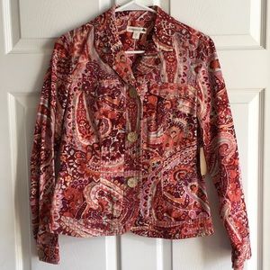 NWT COLDWATER CREEK paisley print jacket‎